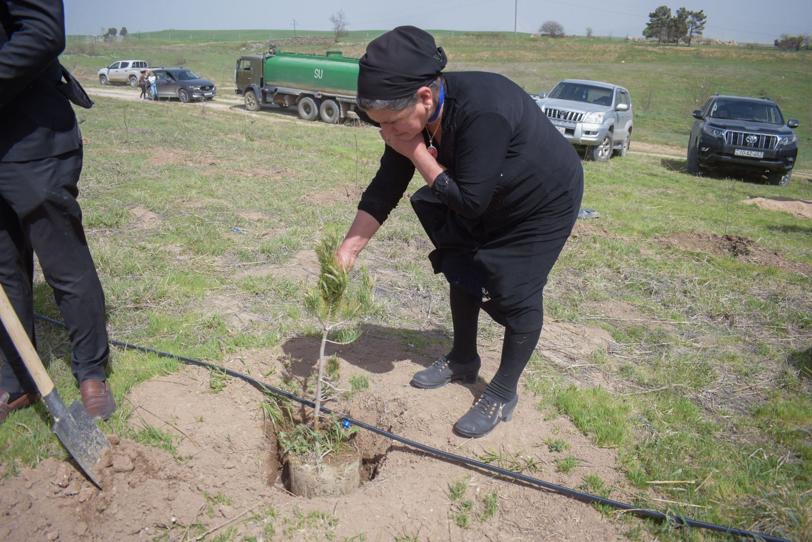 Фонд Возрождения Карабаха и профсоюз сотрудников МЧС провели акцию по посадке деревьев в Зангилане (ФОТО)