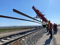 Construction and installation work on Azerbaijan’s Horadiz-Agbend railway continues (PHOTO)