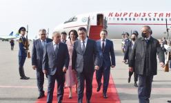 President of Kyrgyzstan arrives on official visit to Azerbaijan (PHOTO)