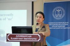 Azərbaycan İlahiyyat İnstitutunda özbəkistanlı alim seminar verib (FOTO)