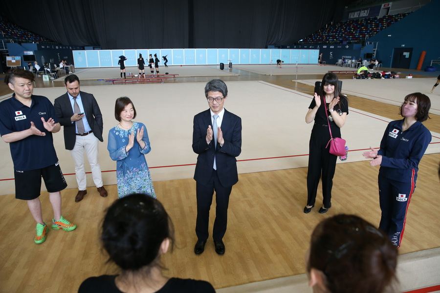 Japanese Ambassador to Azerbaijan visits National Gymnastics Arena in Baku (PHOTO)