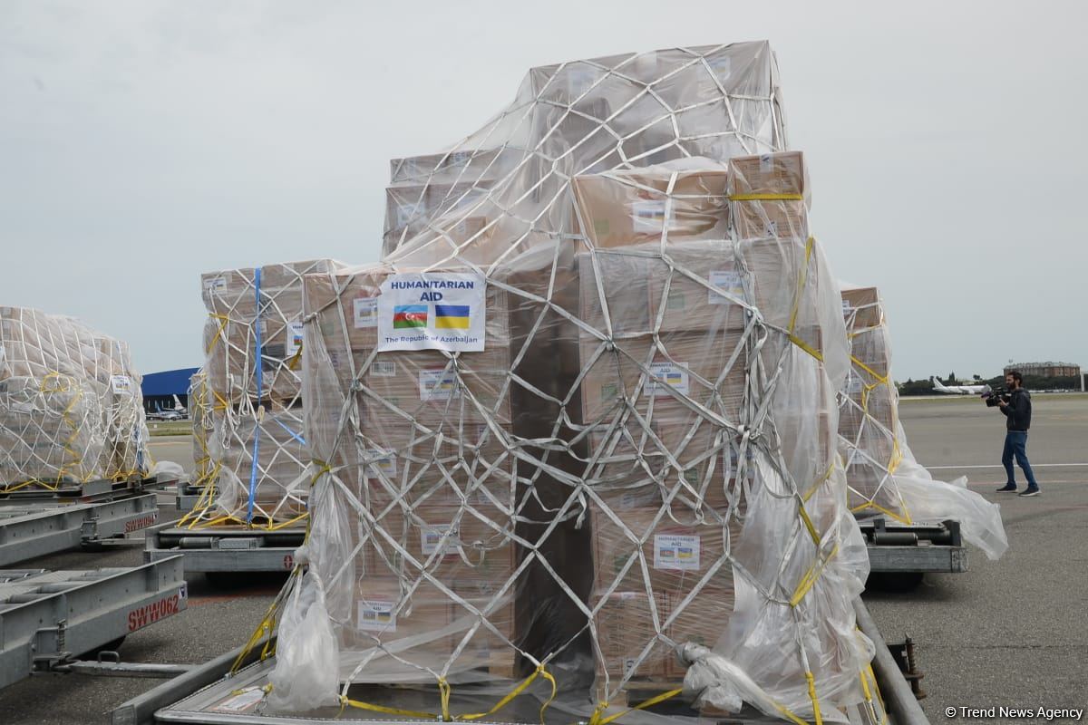 Azerbaijan sends another batch of humanitarian aid to Ukraine (PHOTO)