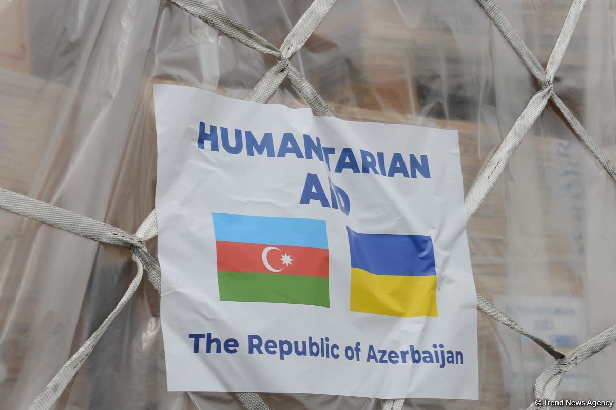 Azərbaycandan Ukraynaya növbəti humanitar yardım göndərilib (FOTO)
