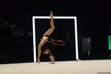 Azerbaijani representatives present hoop exercises in FIG Rhythmic Gymnastics World Cup (PHOTO)