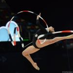 Bakıda keçirilən bədii gimnastika üzrə FIG Dünya Kuboku yarışlarının ikinci gününün ən gözəl anları (FOTO)