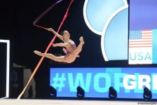 Bakıda bədii gimnastika üzrə FIG Dünya kubokunun ikinci günü start götürüb (FOTO)