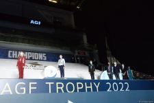 В Баку прошла вторая церемония награждения победителей и призеров Кубка мира FIG по художественной гимнастике (ФОТО)