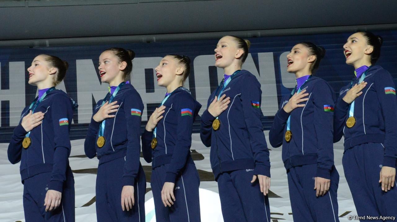 В Баку прошла церемония награждения победителей и призеров Кубка мира FIG по художественной гимнастике (ФОТО)