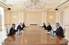Президент Ильхам Алиев принял заместителя премьер-министра Латвии (ФОТО)