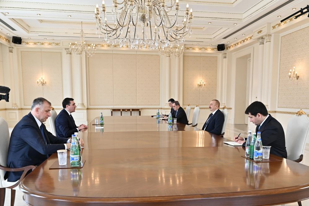 Президент Ильхам Алиев принял министра иностранных дел Грузии (ВИДЕО)