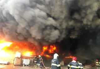 Опубликованы новые кадры c места пожара в Сумгайыте (ВИДЕО)
