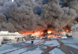 Azerbaijani Ministry of Emergency Situations talks details of fire in Sumgayit city (VIDEO)