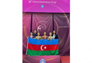 Azerbaijani gymnasts win medals at int'l tournament in Romania