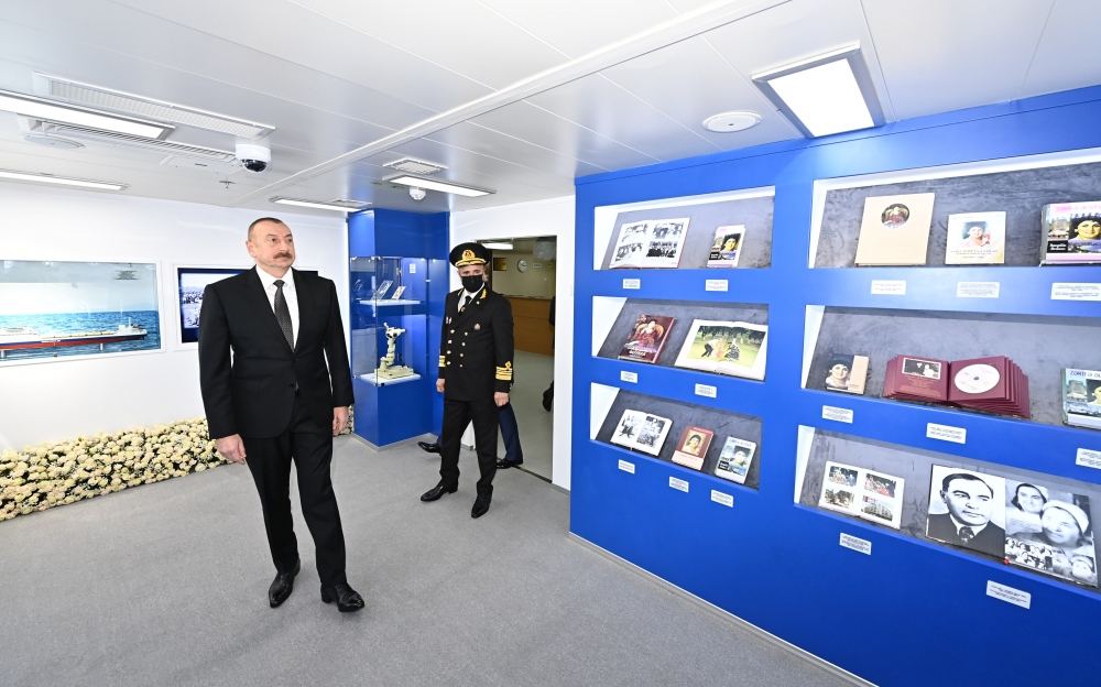 President Ilham Aliyev attends ceremony to launch “Zarifa Aliyeva” ferry boat (PHOTO/VIDEO)