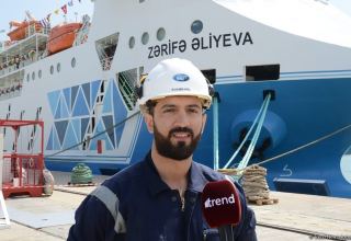 Азербайджанское судно-паром "Зарифа Алиева" построено местными специалистами