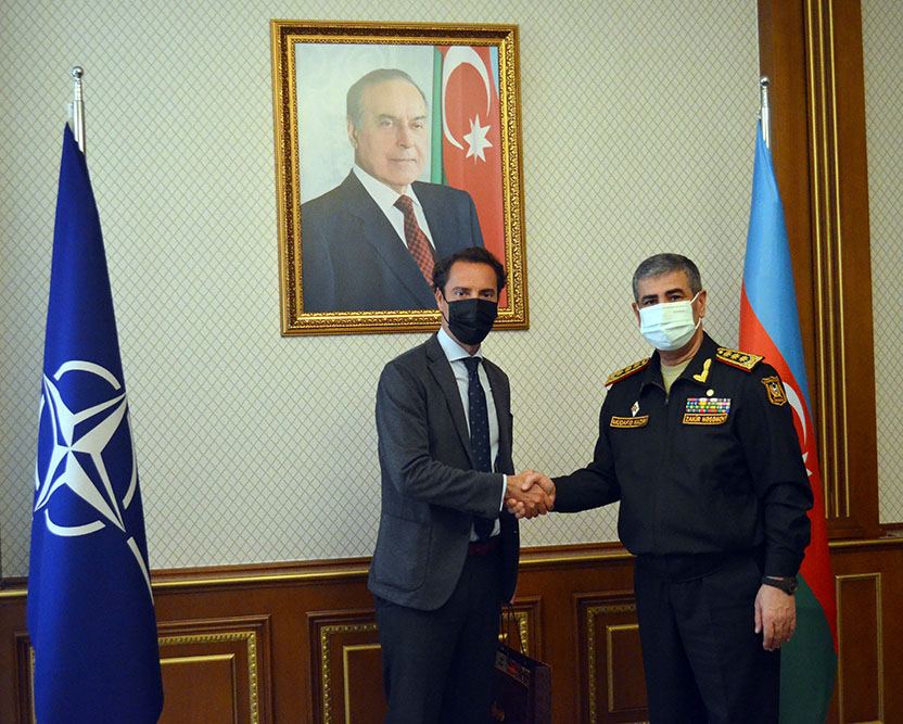 Azerbaijani defense minister meets NATO Secretary General's Special Rep for Caucasus and Central Asia (PHOTO)