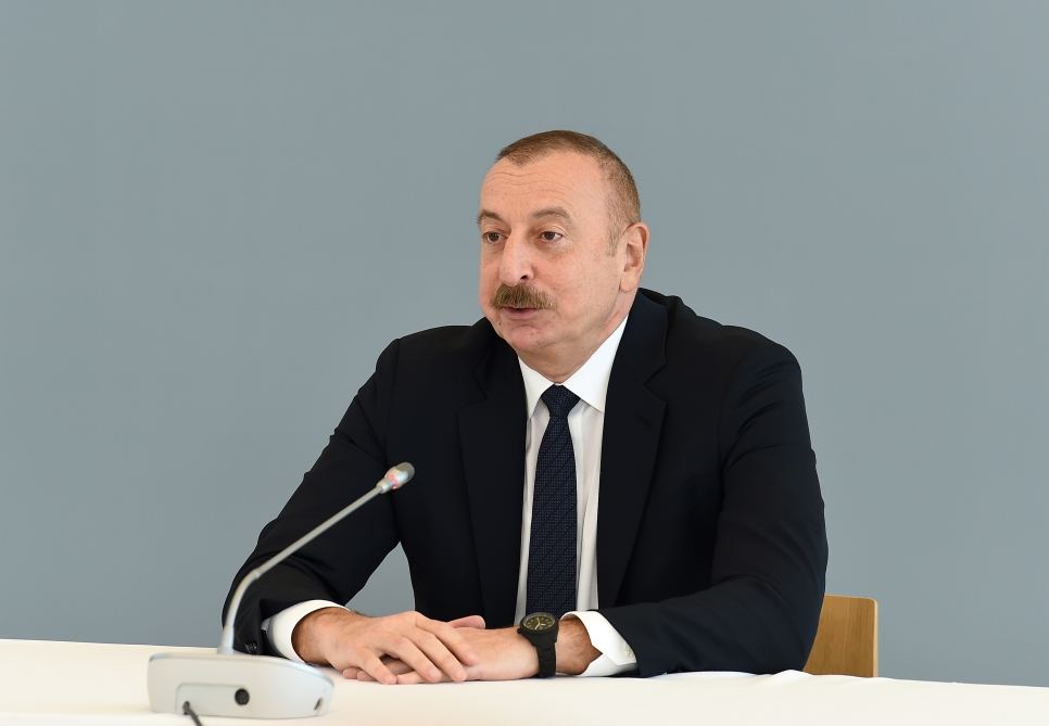 In liberated territories there is potential of 9,200 MW of solar and wind energy - President Ilham Aliyev