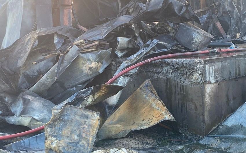 Пожар в промышленном парке "Азерсун" потушен