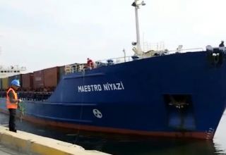 Судно Азербайджанского каспийского пароходства впервые по ТМТМ доставило груз в порт Говсан