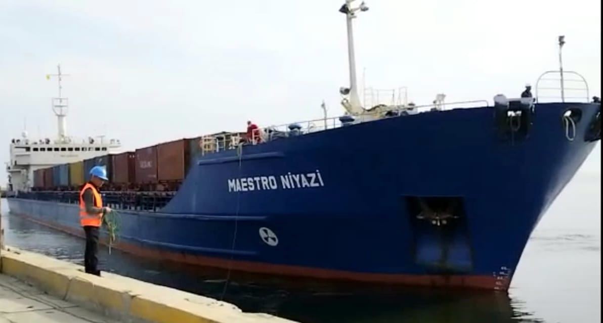 Transxəzər Marşrutu ilə ASCO gəmisi Hövsan limanına ilk dəfə yük çatdırıb