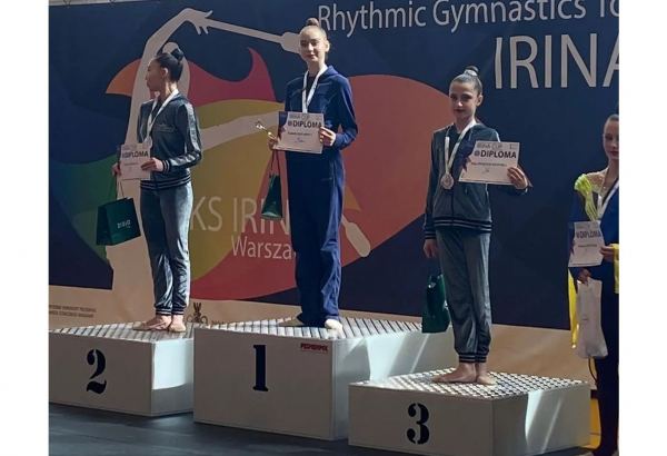 Azerbaijani gymnasts win two medals at international tournament in Warsaw (PHOTO)