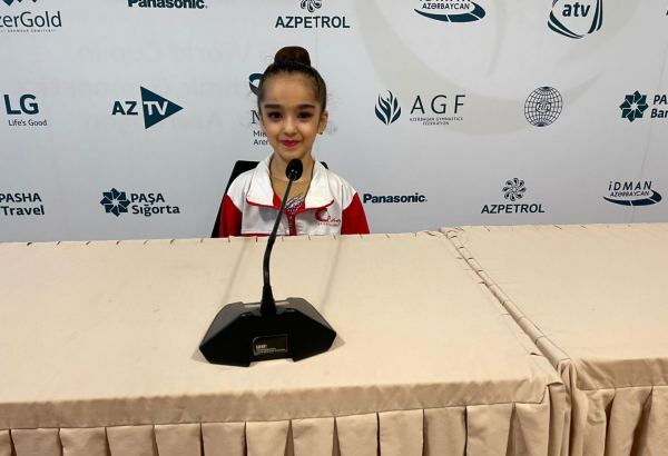Baku Rhythmic Gymnastics Championship participant speaks about her performance at National Gymnastics Arena