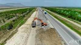 Azerbaijan starts overhaul of Baku-Guba-Russian border highway (PHOTO/VIDEO)