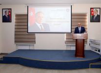 Gömrük Akademiyasında “Heydər Əliyev və Azərbaycan iqtisadiyyatının inkişafı” mövzusunda seminar keçirilib (FOTO)
