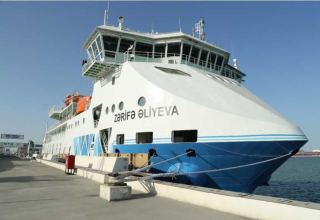 Azerbaijani "Zarifa Aliyeva" ferry boat leaves on its first voyage (PHOTO)