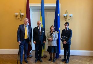 Представители Международного центра Низами Гянджеви находятся с визитом в Латвии (ФОТО)