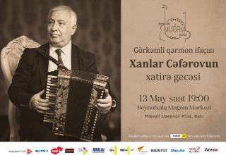 В Международном центре мугама в Баку пройдет вечер памяти известного гармониста Ханлара Джафарова