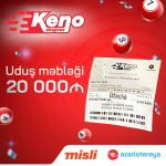 “Ekpres Keno” virtual lotereyasında üç böyük uduş qeydə alınıb (FOTO)