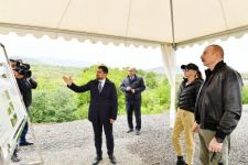 President Ilham Aliyev and First Lady Mehriban Aliyeva plant trees in park to be created in Fuzuli city (VIDEO)