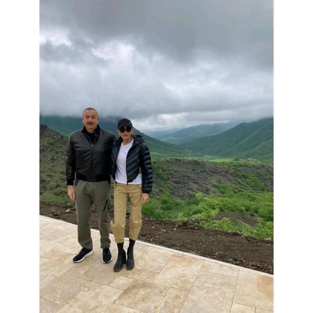 First VP Mehriban Aliyeva shares photos from her trip to Shusha with President Ilham Aliyev (PHOTO)