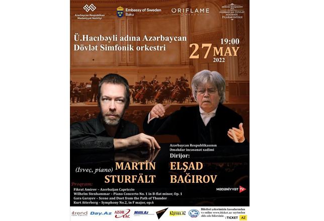 В Баку выступит известный пианист из Швеции