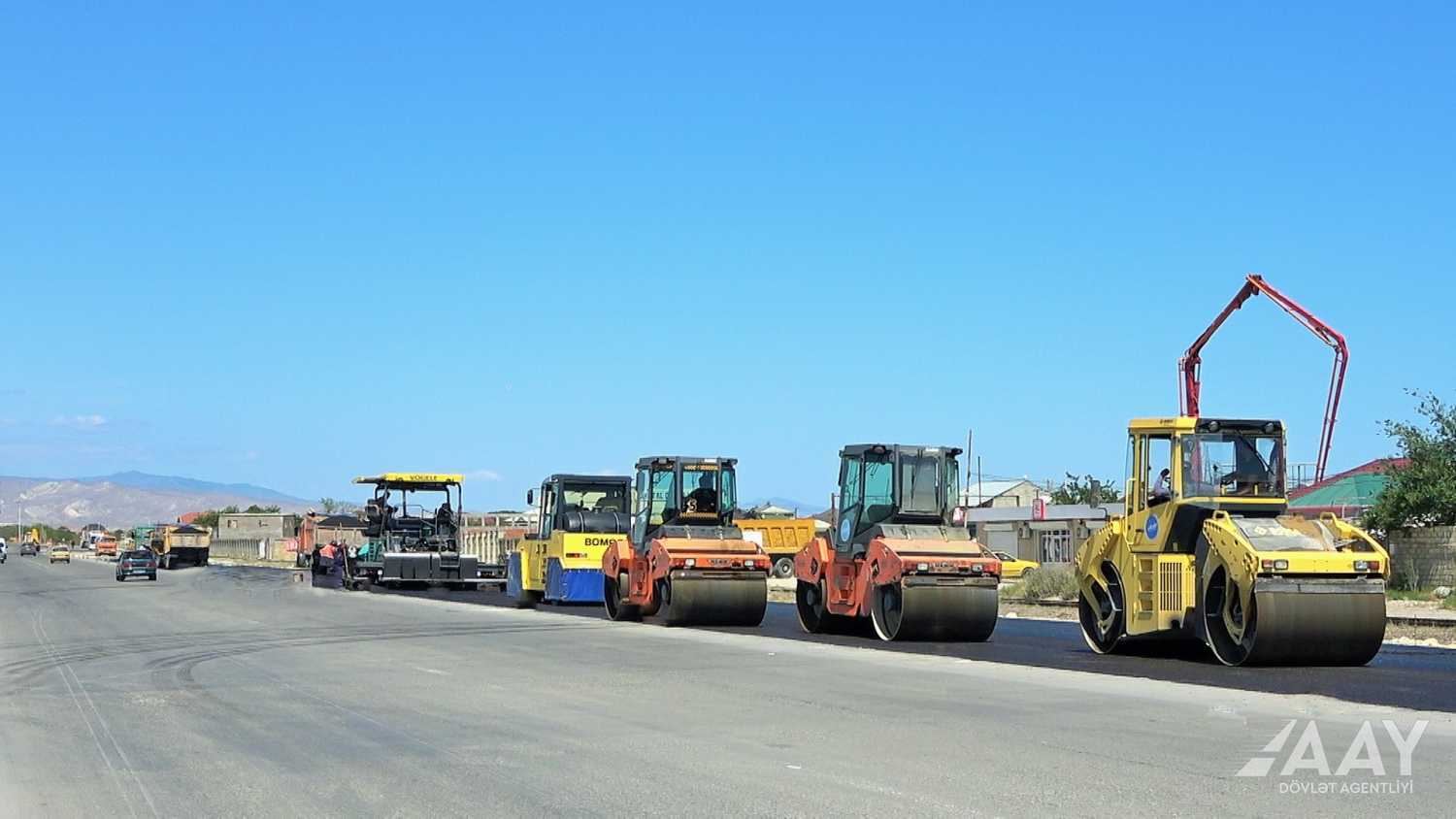H.Z.Tağıyev - Sumqayıt avtomobil yolunun genişləndirilməsi davam etdirilir (FOTO/VİDEO)