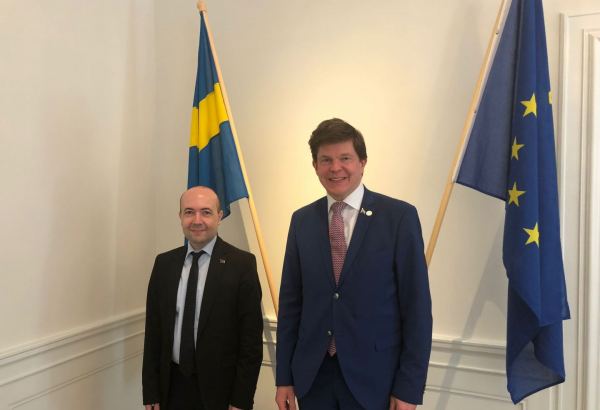 Azerbaijani deputy FM makes working visit to Sweden (PHOTO)