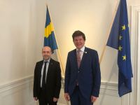 Azerbaijani deputy FM makes working visit to Sweden (PHOTO)