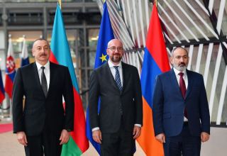 President Ilham Aliyev's meeting with EU Council President and Armenian PM - encouraging step towards peace