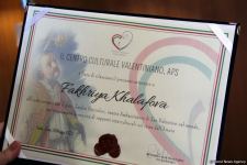 Фахрия Халафова стала первой женщиной в мире "Послом любви" The Centro Culturale Valentiniano Италии (ФОТО)