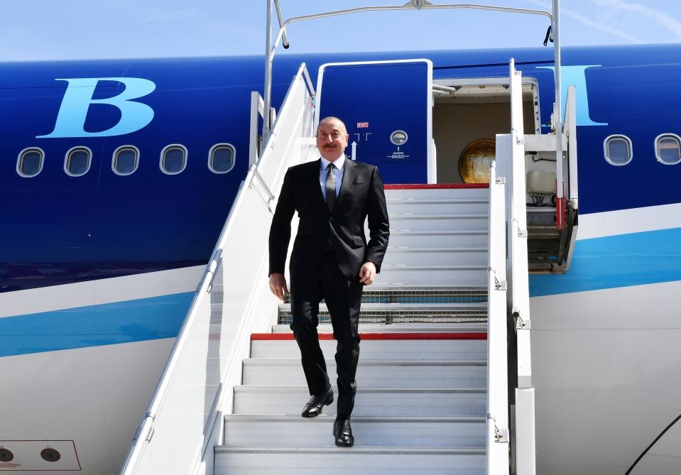 Президент Ильхам Алиев прибыл с рабочим визитом в столицу Королевства Бельгия Брюссель (ВИДЕО)