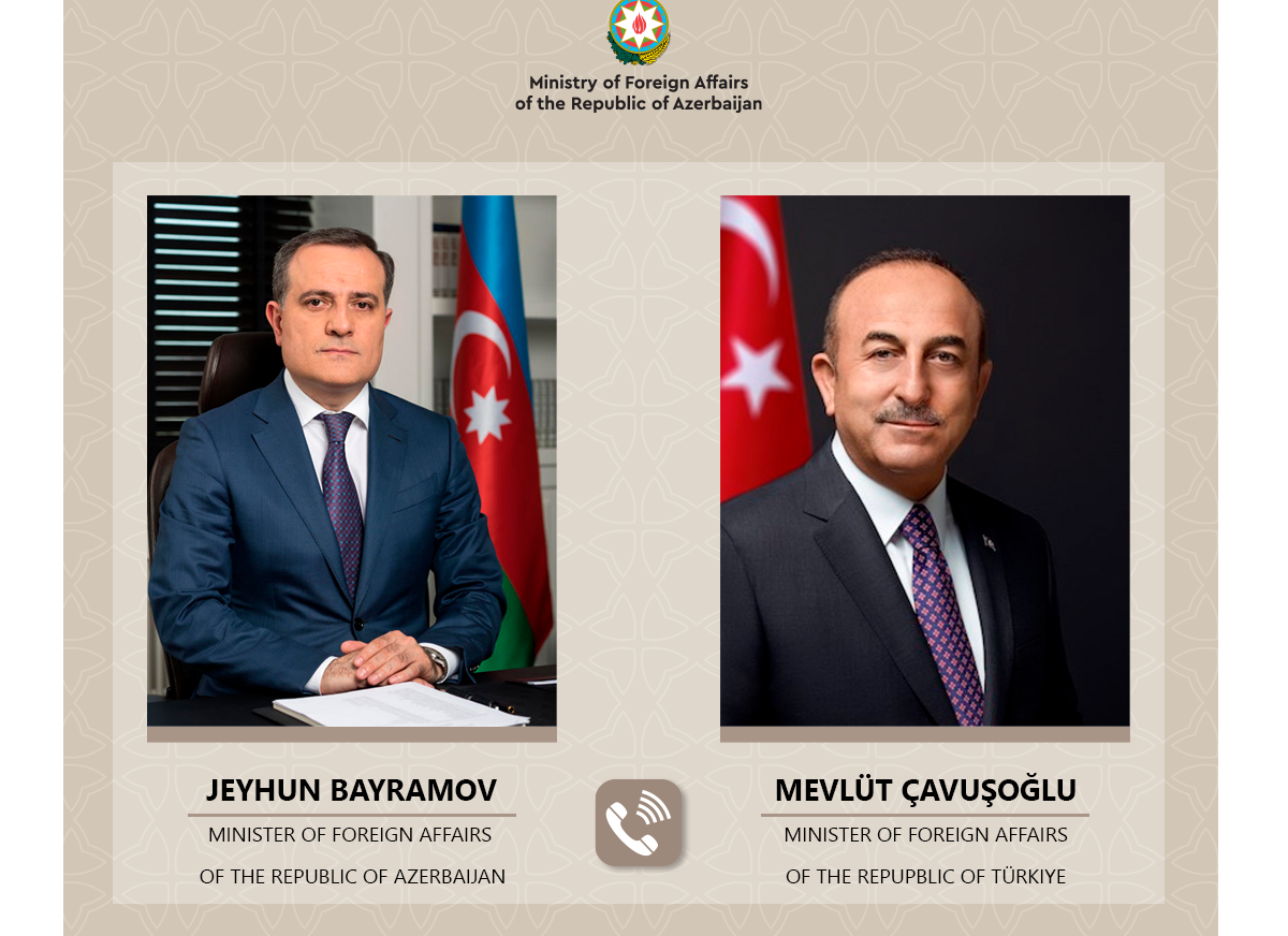Azerbaijani and Turkish FMs discuss situation in Ukraine