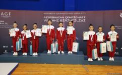 Awards ceremony held for winners of Azerbaijan and Baku Championships in Aerobic Gymnastics among groups and trios (PHOTO)