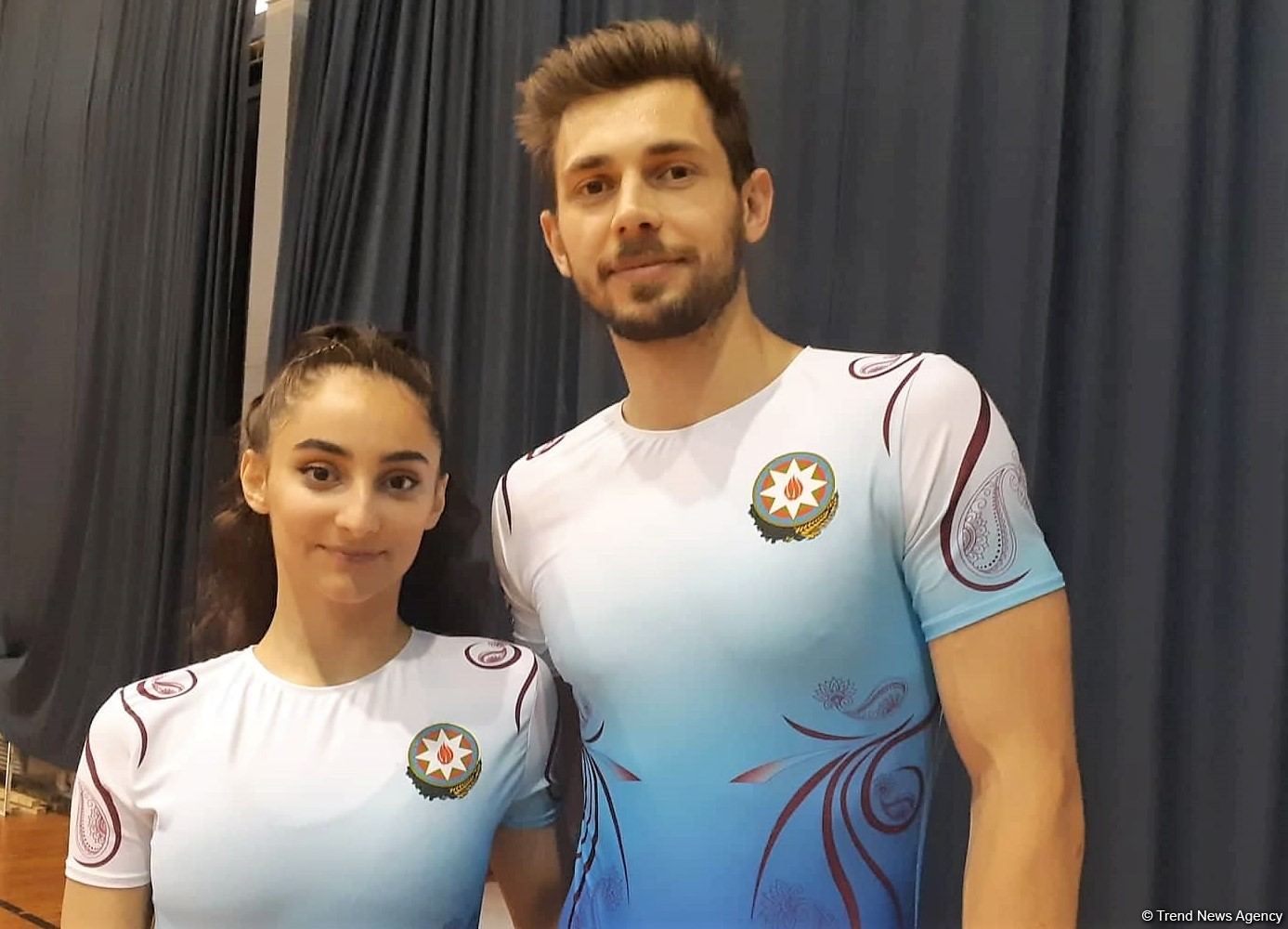 Azerbaijani gymnasts win gold medal in aerobic gymnastics competitions among mixed pairs at V Islamic Solidarity Games