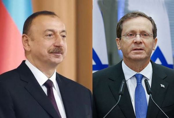 Israeli President Isaac Herzog congratulates President Ilham Aliyev
