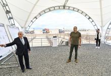 Президент Ильхам Алиев и Первая леди Мехрибан Алиева приняли участие в церемонии закладки фундамента энергетического узла “Джебраил” (ФОТО/ВИДЕО)