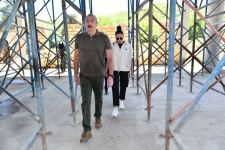 Президент Ильхам Алиев и Первая леди Мехрибан Алиева ознакомились со строительством Зангиланской мечети (ФОТО/ВИДЕО)
