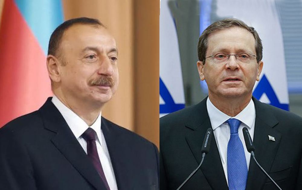 Israeli President Isaac Herzog congratulates President Ilham Aliyev
