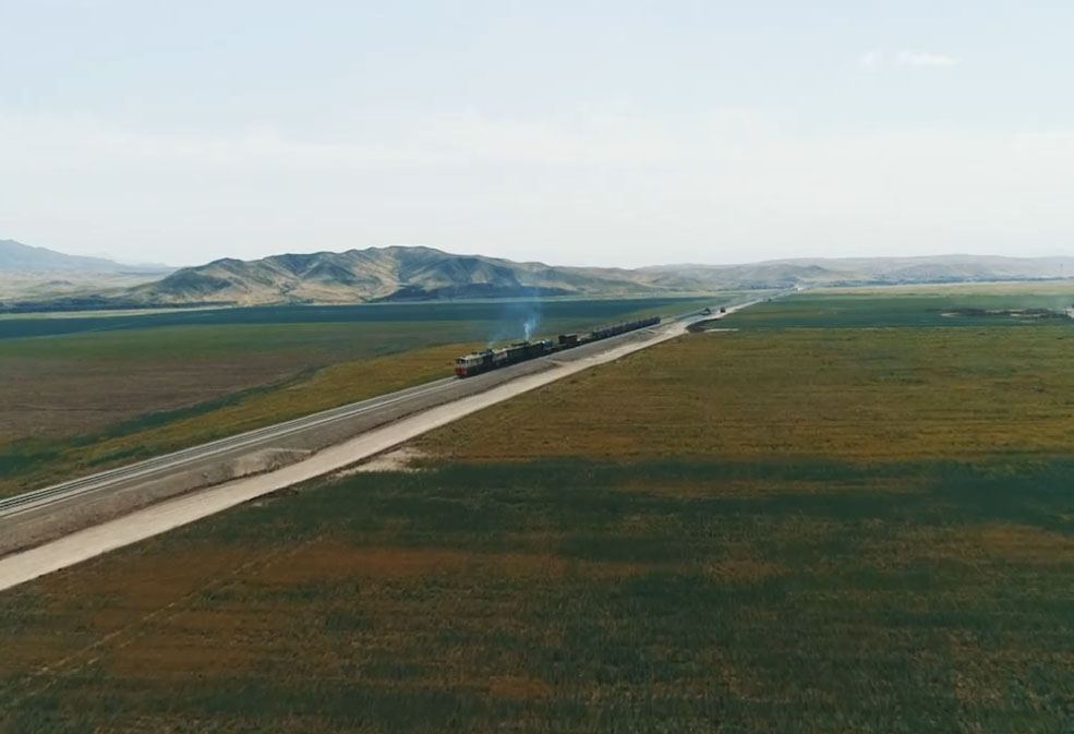 Azerbaijan talks rapidly ongoing work under second stage of Horadiz-Aghband railway construction (PHOTO/VIDEO)