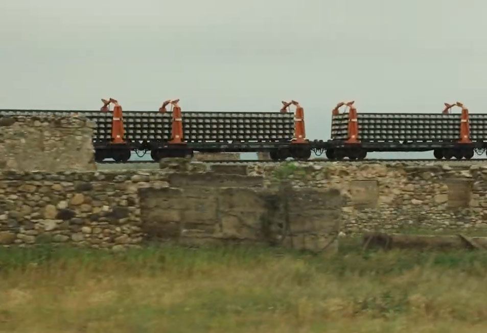 Azerbaijan talks rapidly ongoing work under second stage of Horadiz-Aghband railway construction (PHOTO/VIDEO)